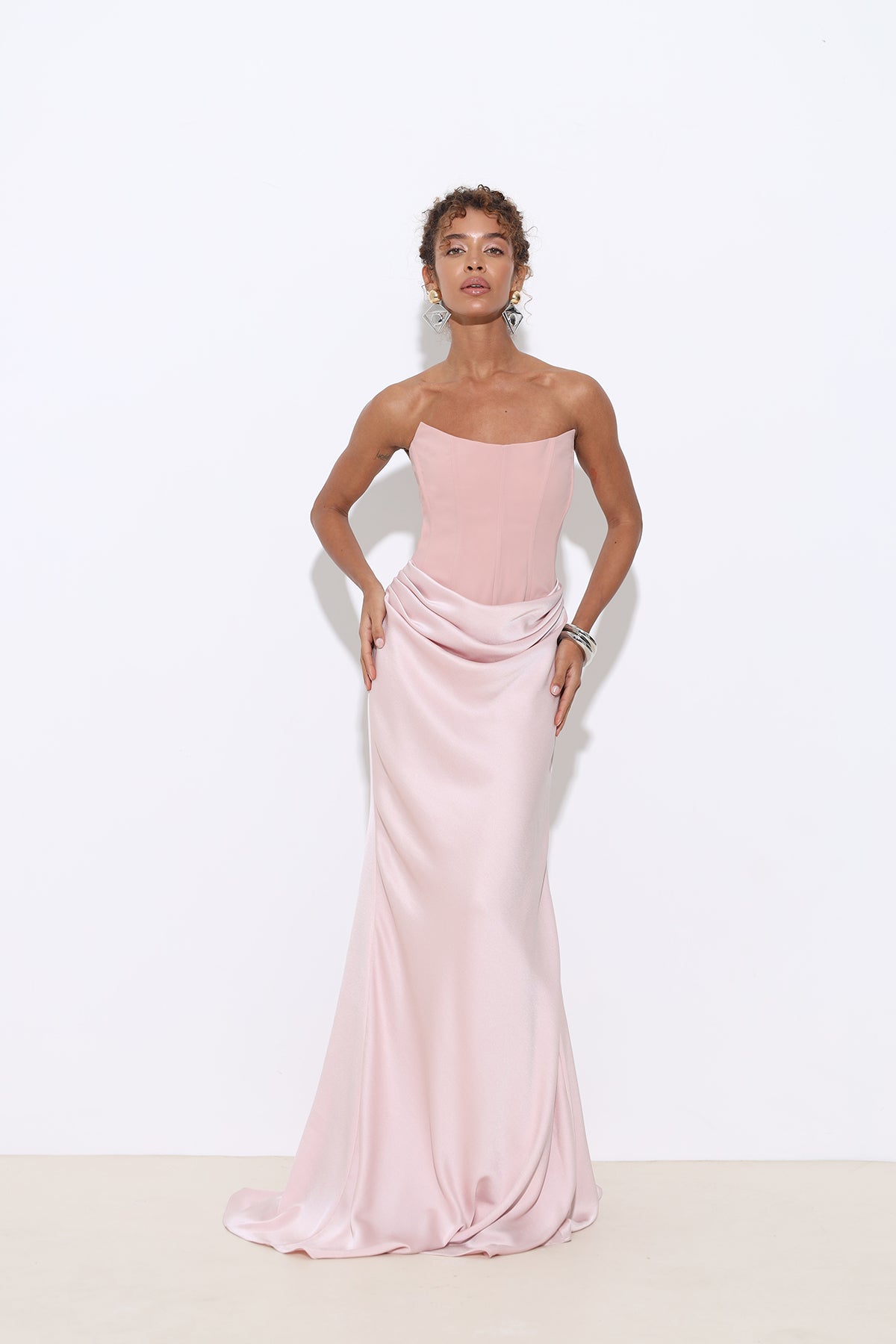 Isabella Pink Corset Dress