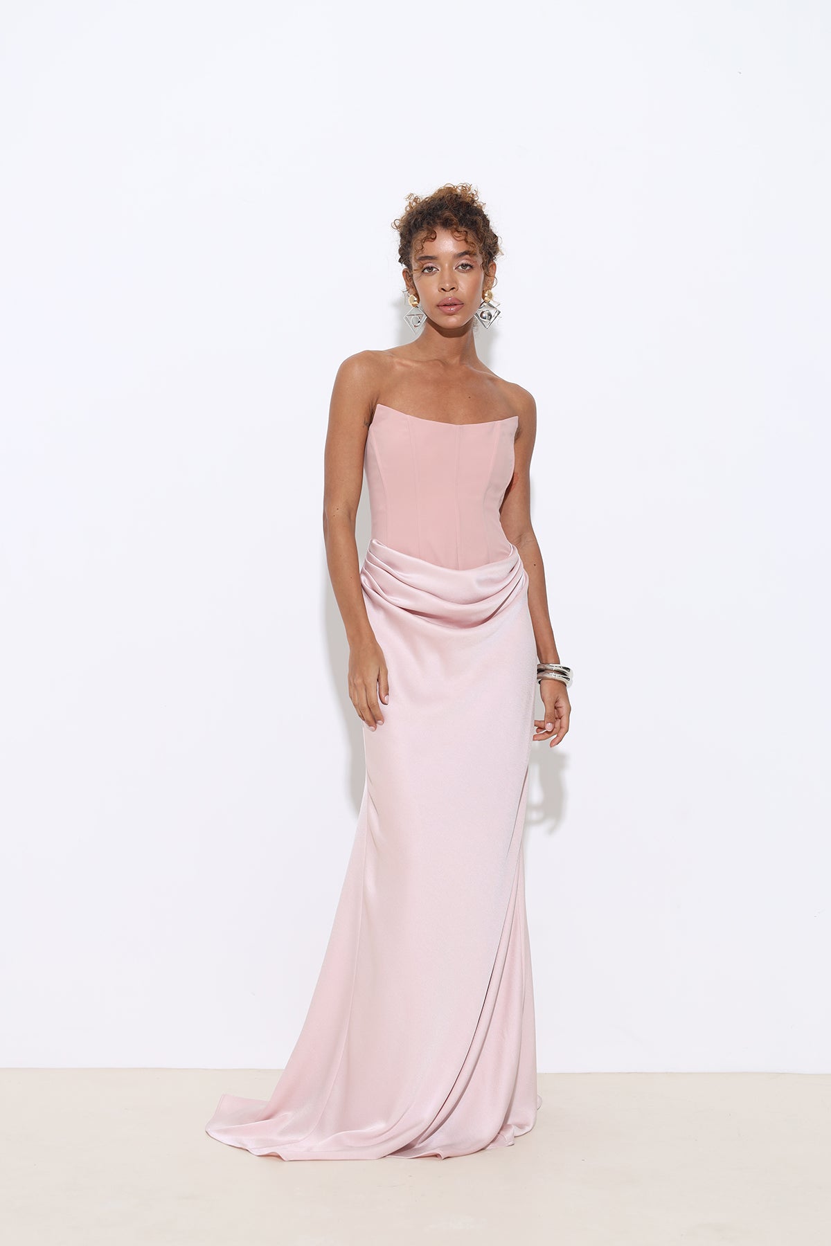 Isabella Pink Corset Dress