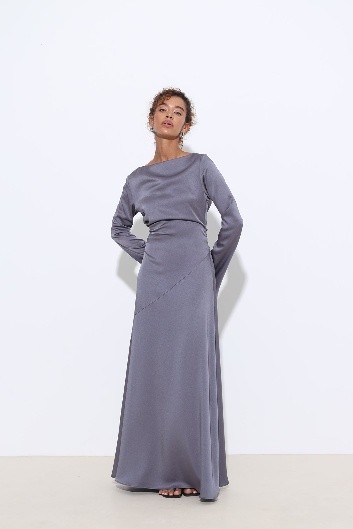 Calista Maxi Long Sleeve Dress