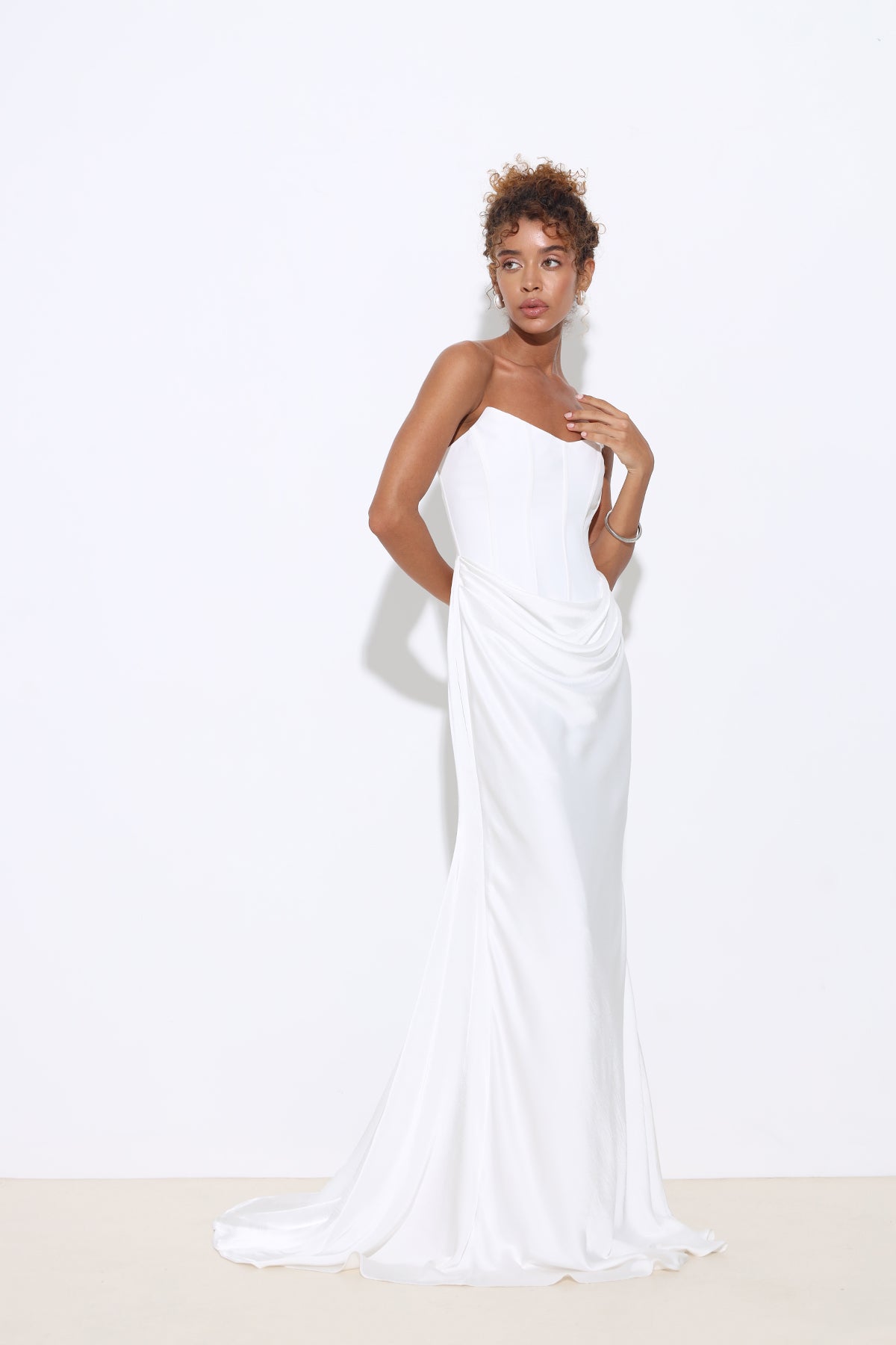 Isabella White Corset Dress