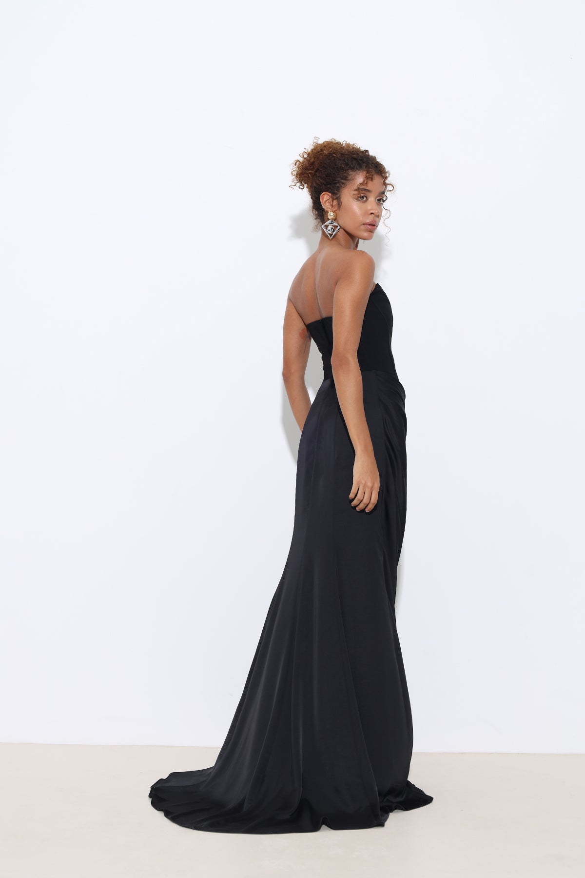 Isabella Black Corset Dress