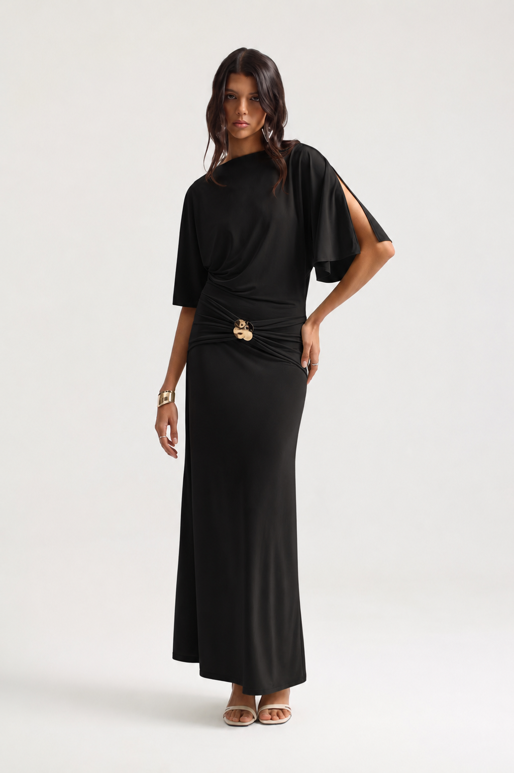 Model wears size 36  Height: 177 cm  Composition: 100% PES  Color: Black