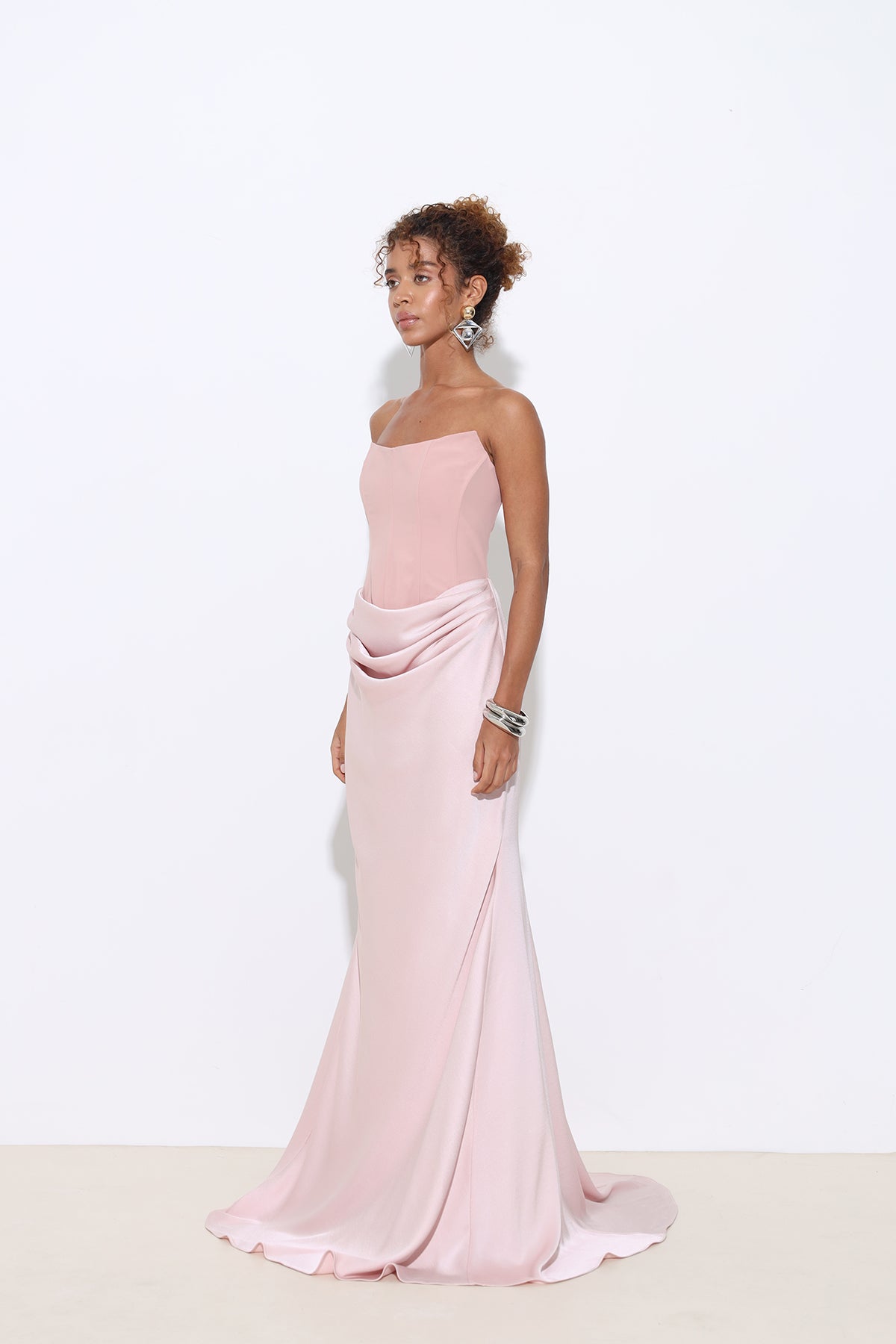 Isabella Pink Corset Dress