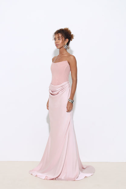 Isabella Pink Corset Dress