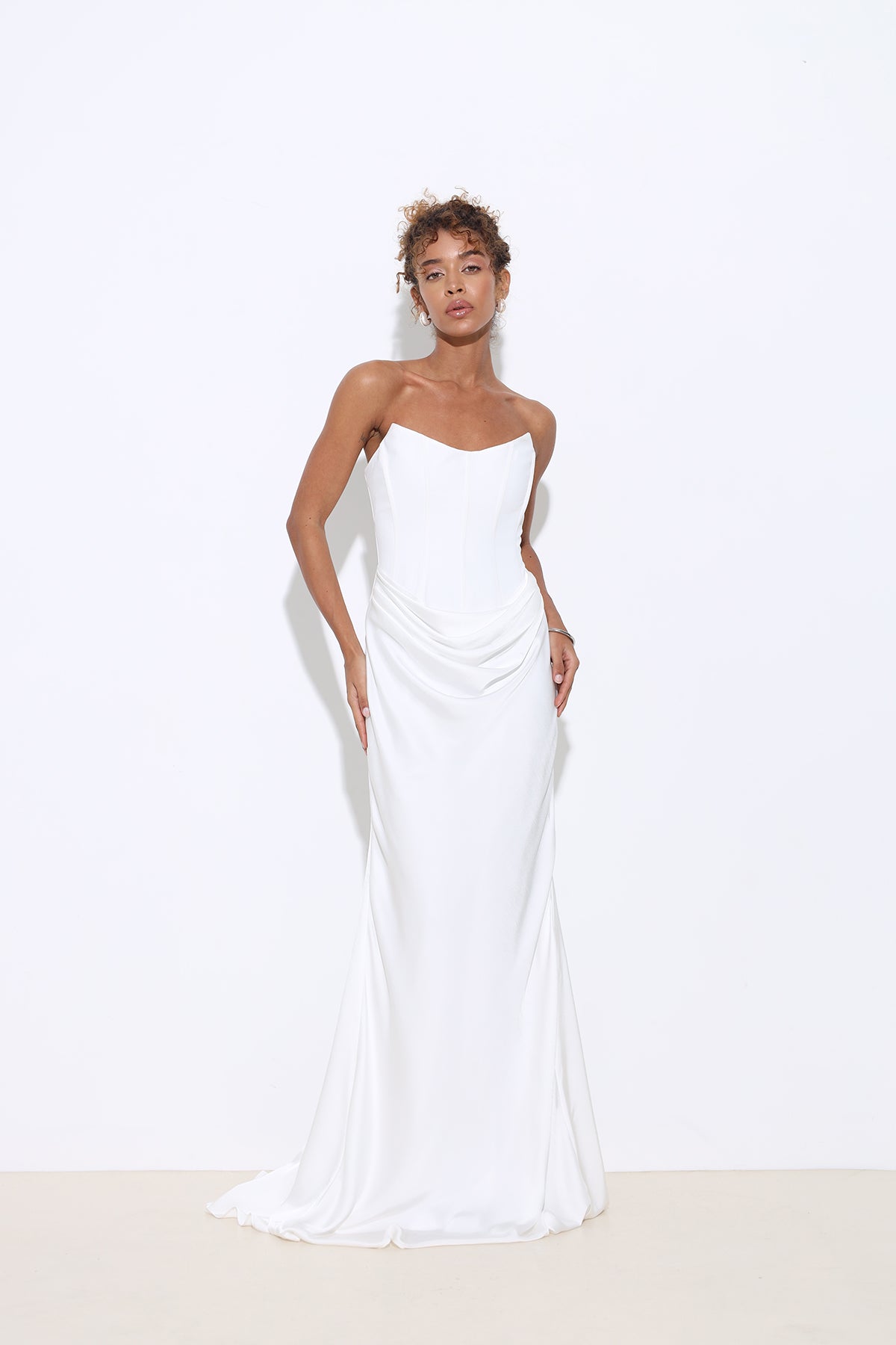 Isabella White Corset Dress