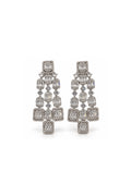 Lumera Silver Baguette  Evening Earrings