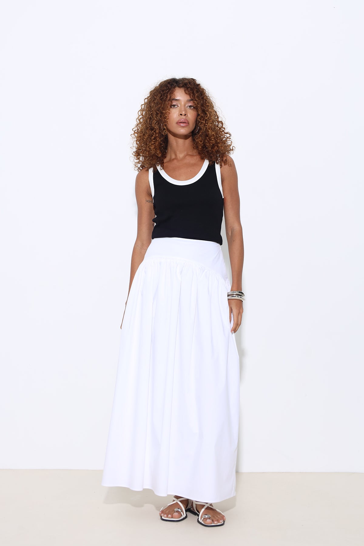 Nomia Black and White Tank Top