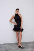 Viola Feathered Mini Dress
