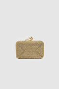 Eloura Light Gold Crystal Evening Clutch