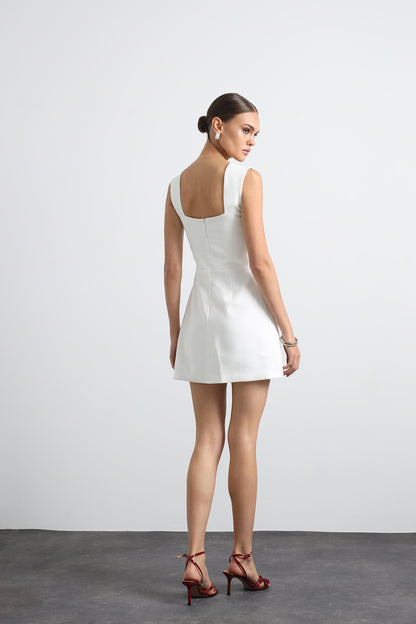 Aurenza White Mini Dress