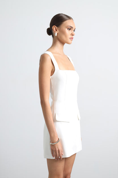 Aurenza White Mini Dress