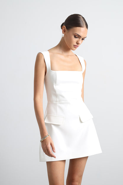Aurenza White Mini Dress