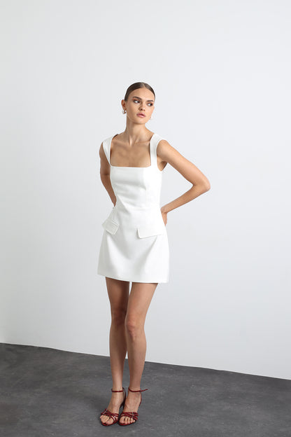 Aurenza White Mini Dress