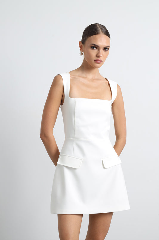 Aurenza White Mini Dress