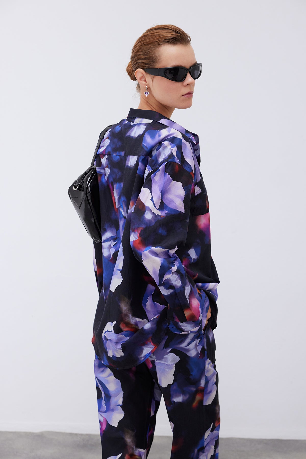 Berta Floral Oversize Shirt and Trouser Set