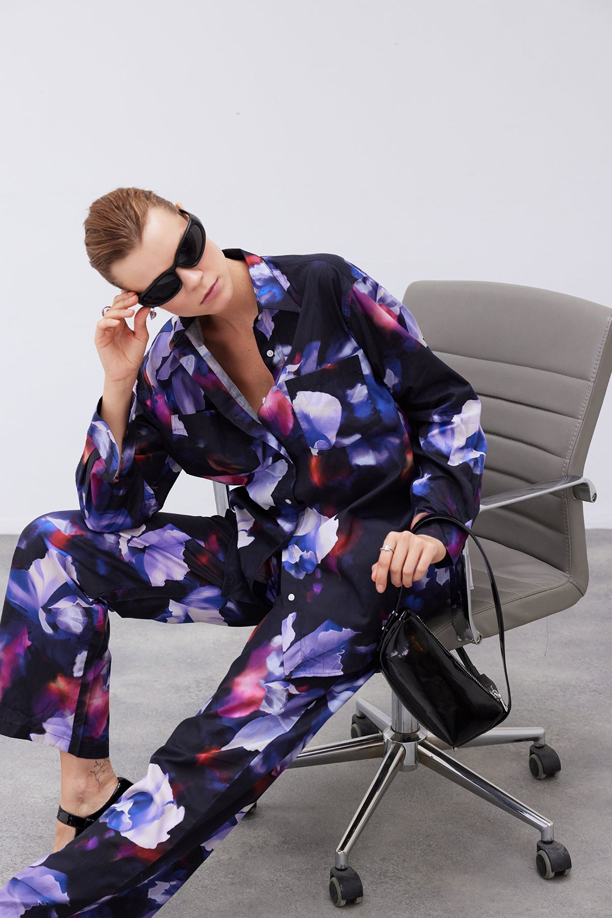 Berta Floral Oversize Shirt and Trouser Set