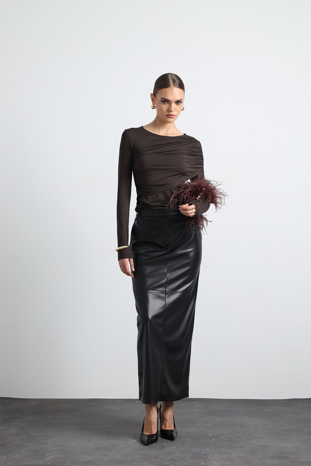 Carmory Uzun Kollu Kahverengi Body