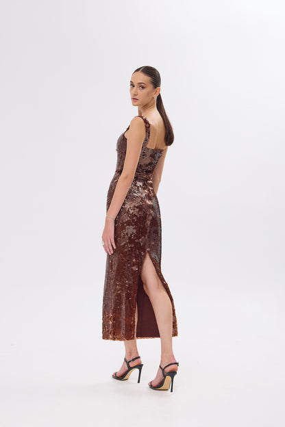 Celina Midi Sequined Dress