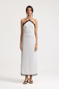 Colette Lace Trim Polka Dot Dress