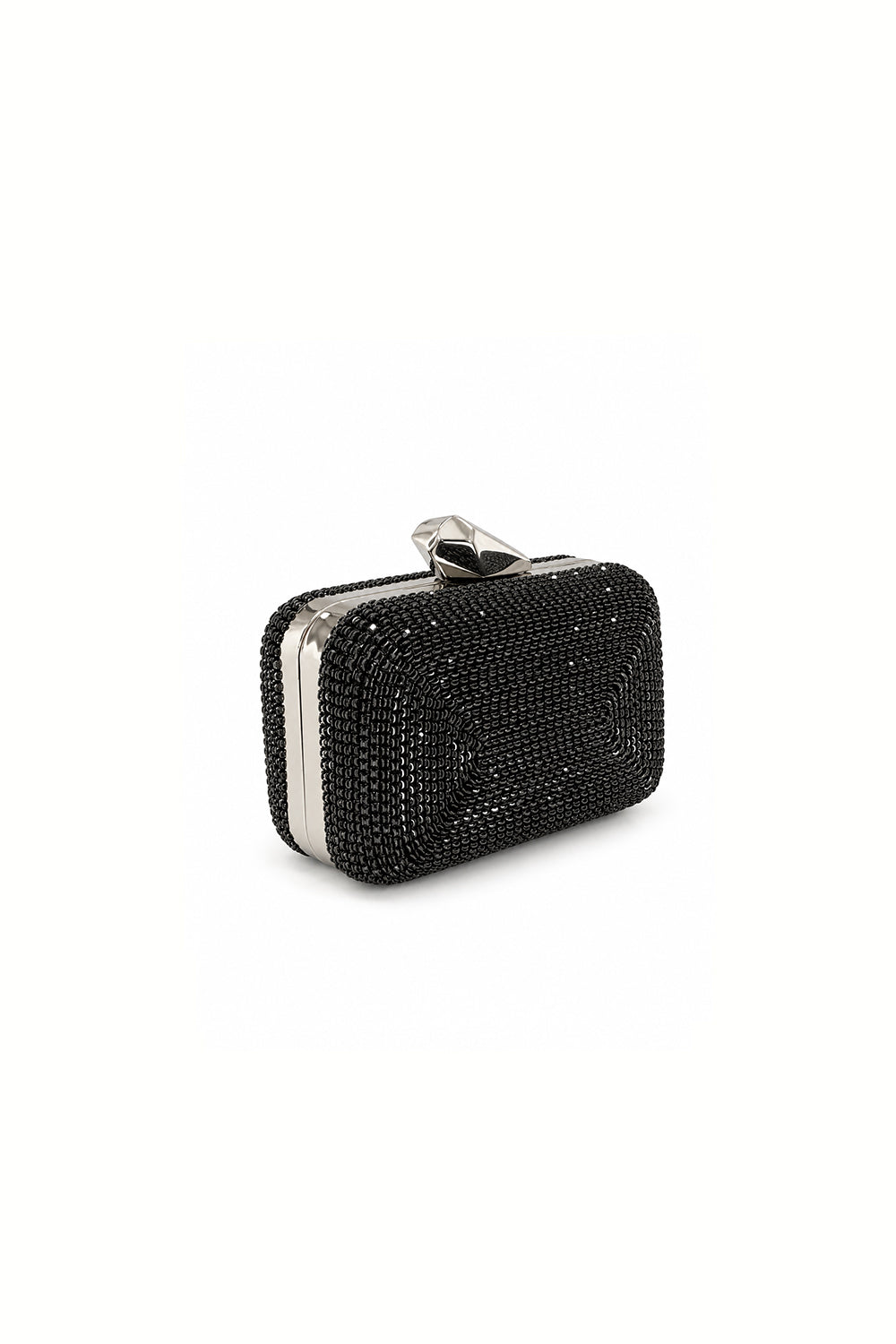Eloura Black Embellished Evening Clutch