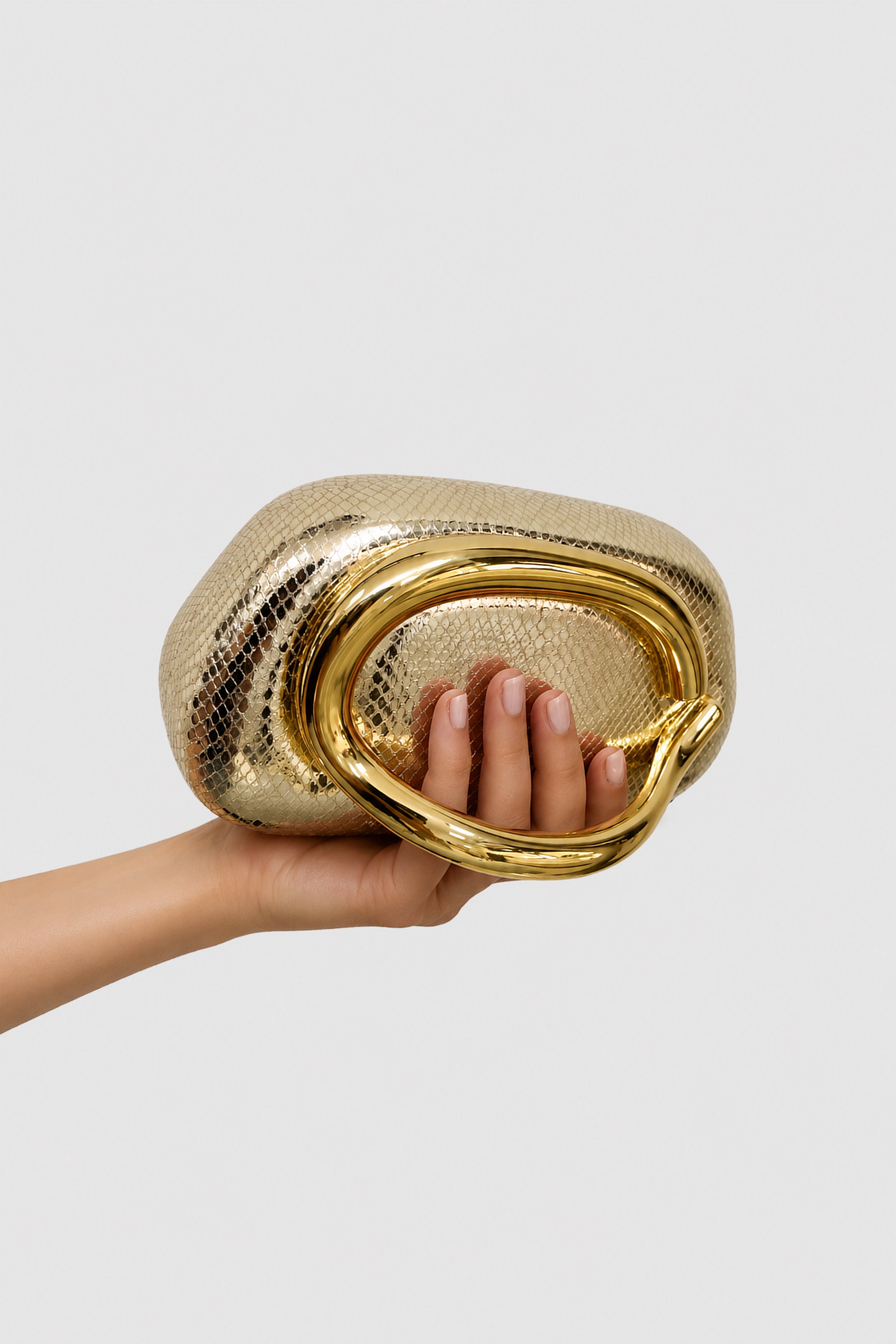 Siena Gold Clutch Bag