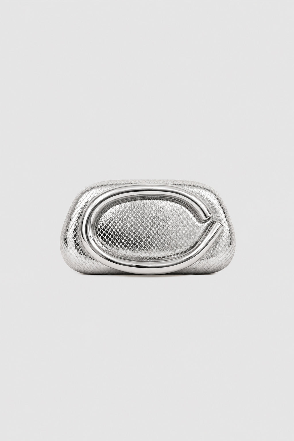 Siena Silver Clutch Bag
