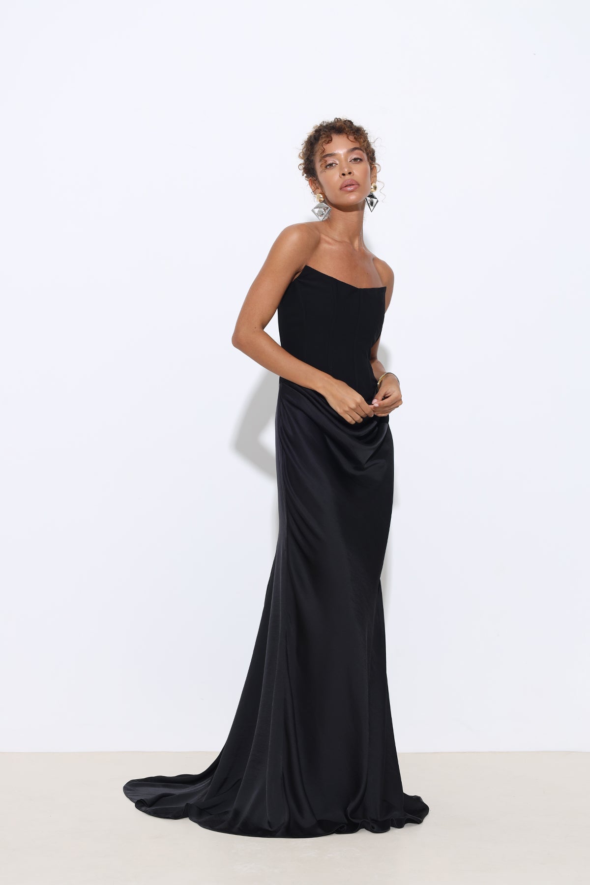 Isabella Black Corset Dress