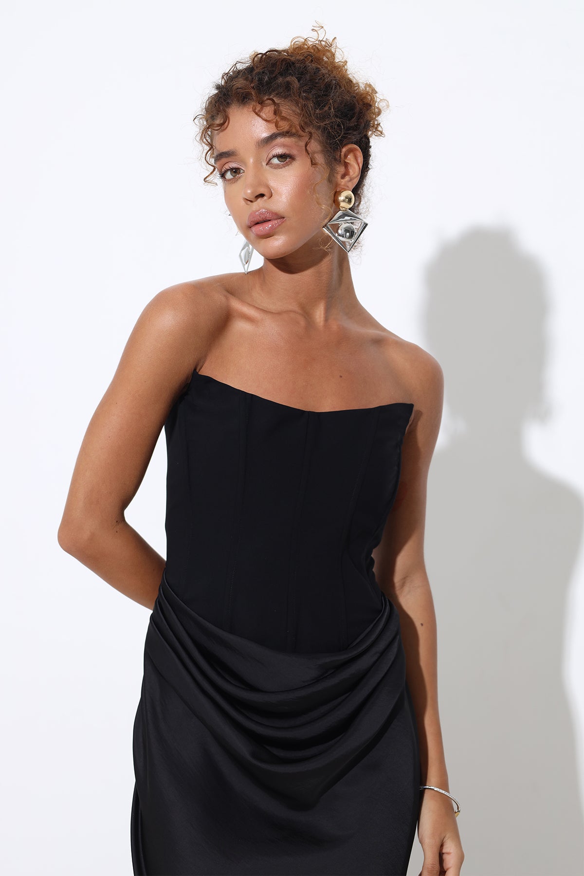 Isabella Black Corset Dress