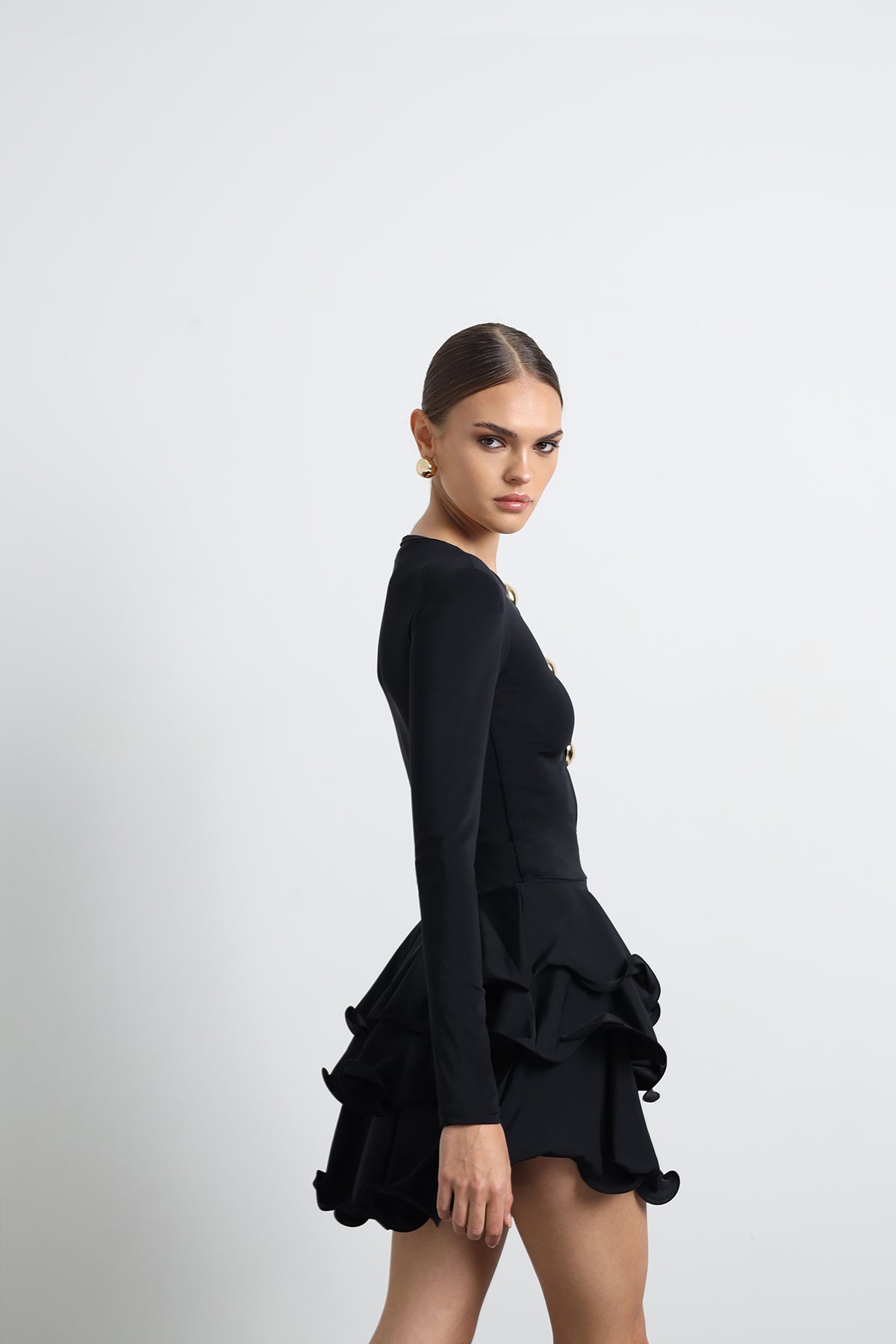 Julisse Mini Siyah Elbise