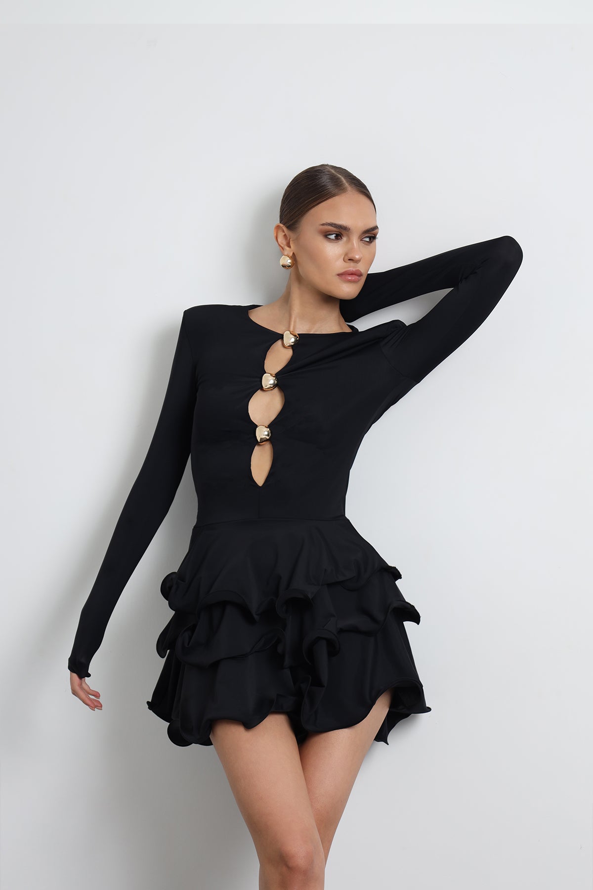 Julisse Mini Siyah Elbise