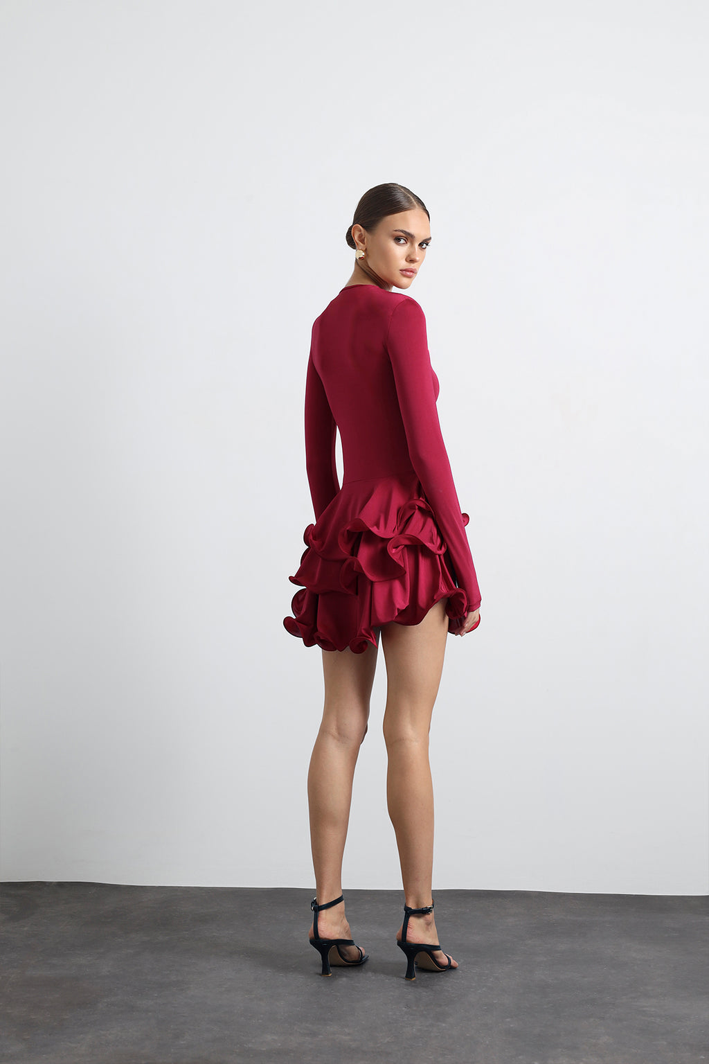 Julisse Mini Burgundy Dress
