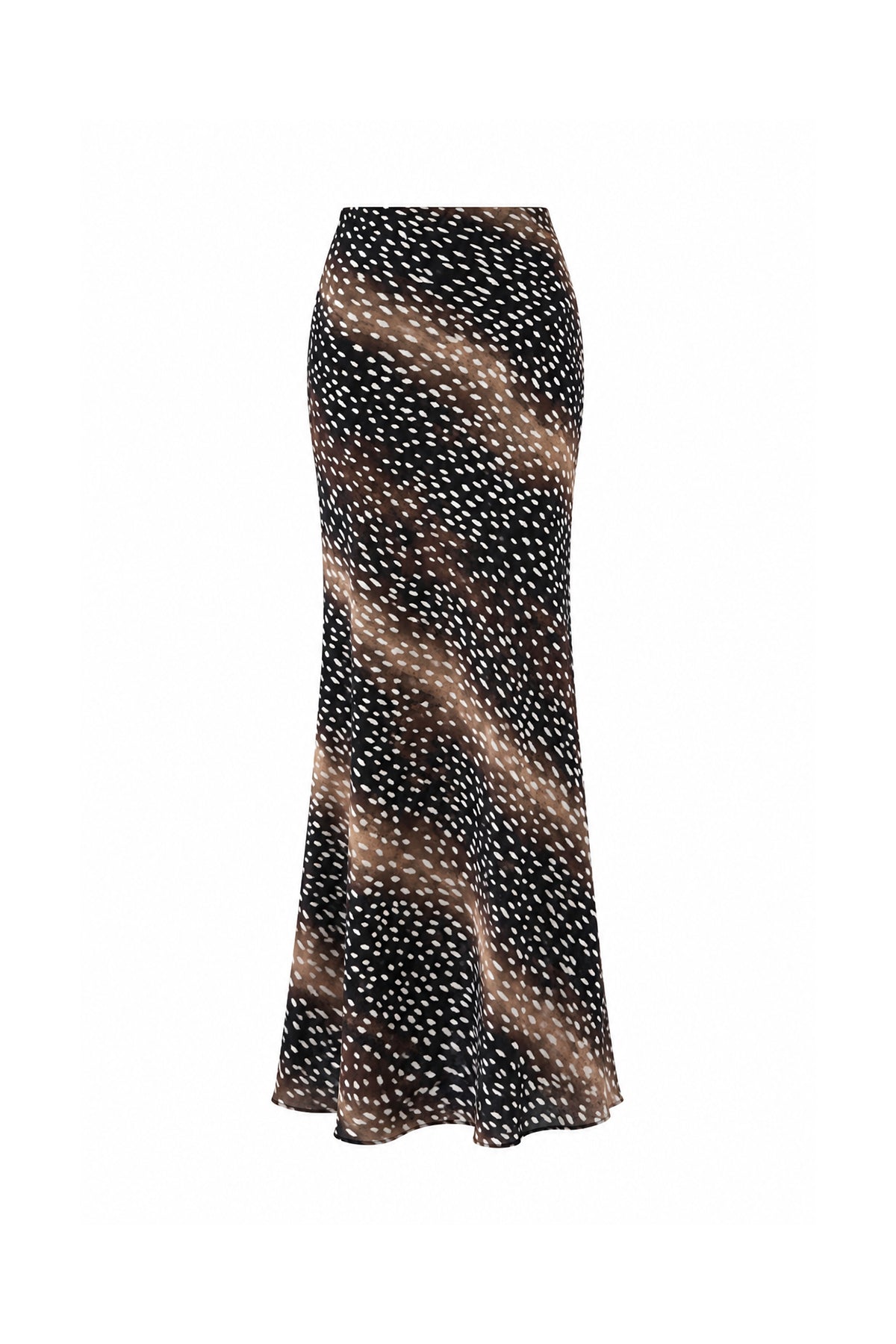 Larissa Bambi Print Satin Maxi Skirt