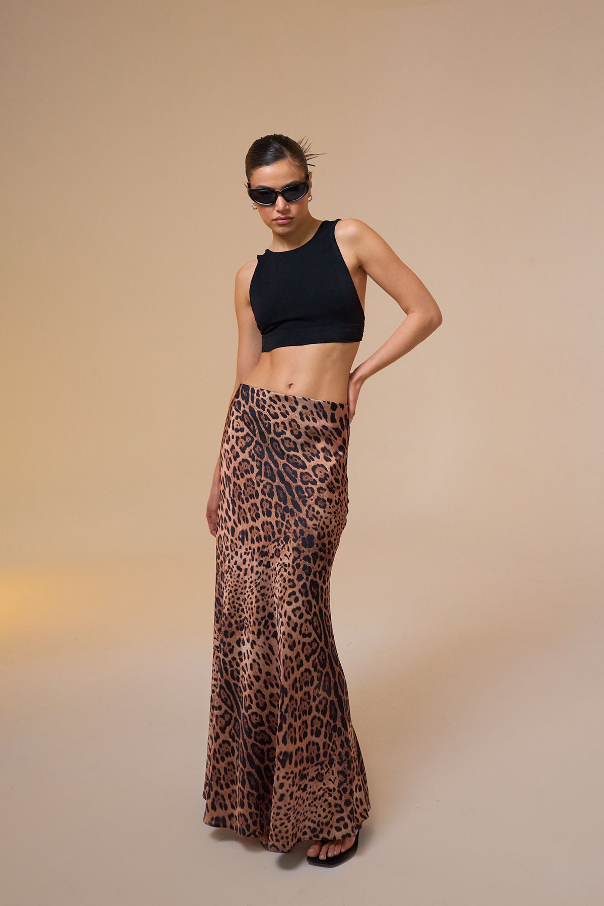 Larissa Leopard Printed Maxi Skirt