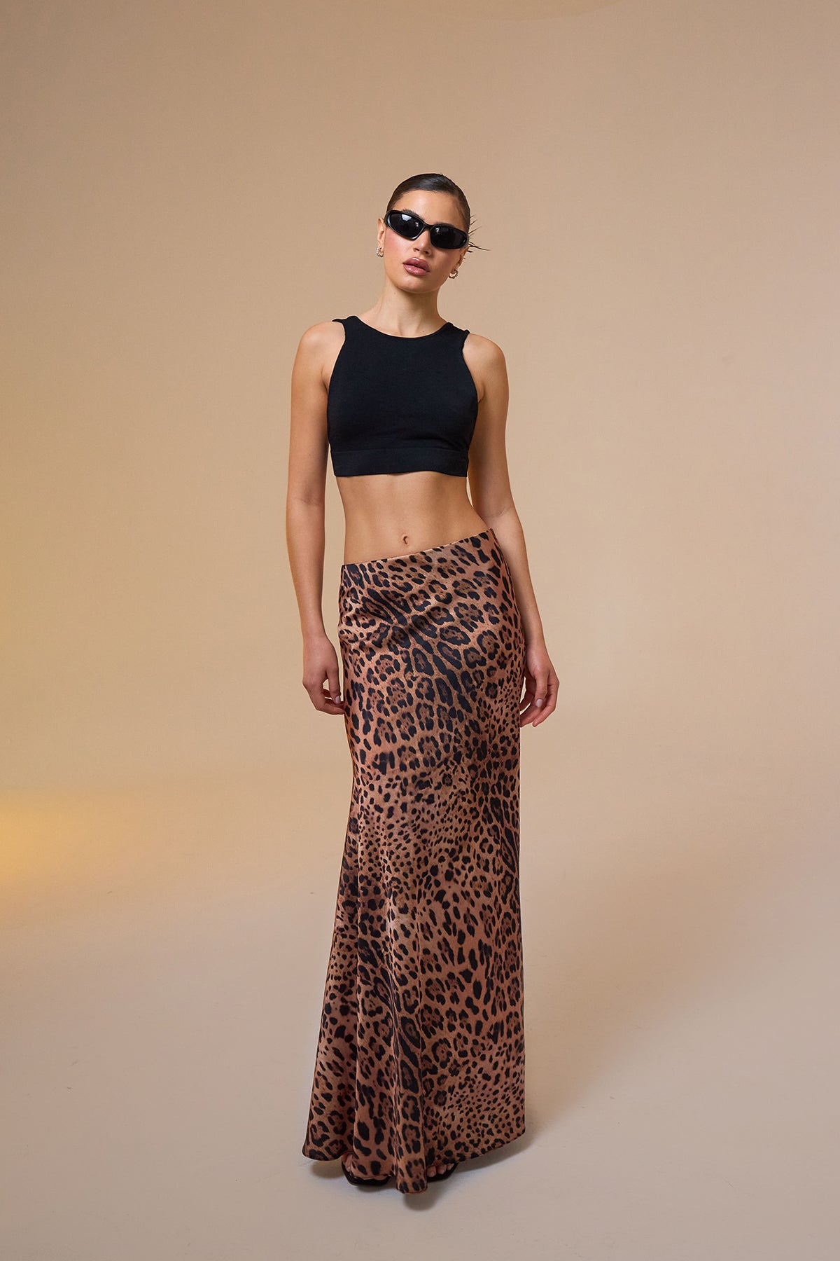 Larissa Leopard Printed Maxi Skirt