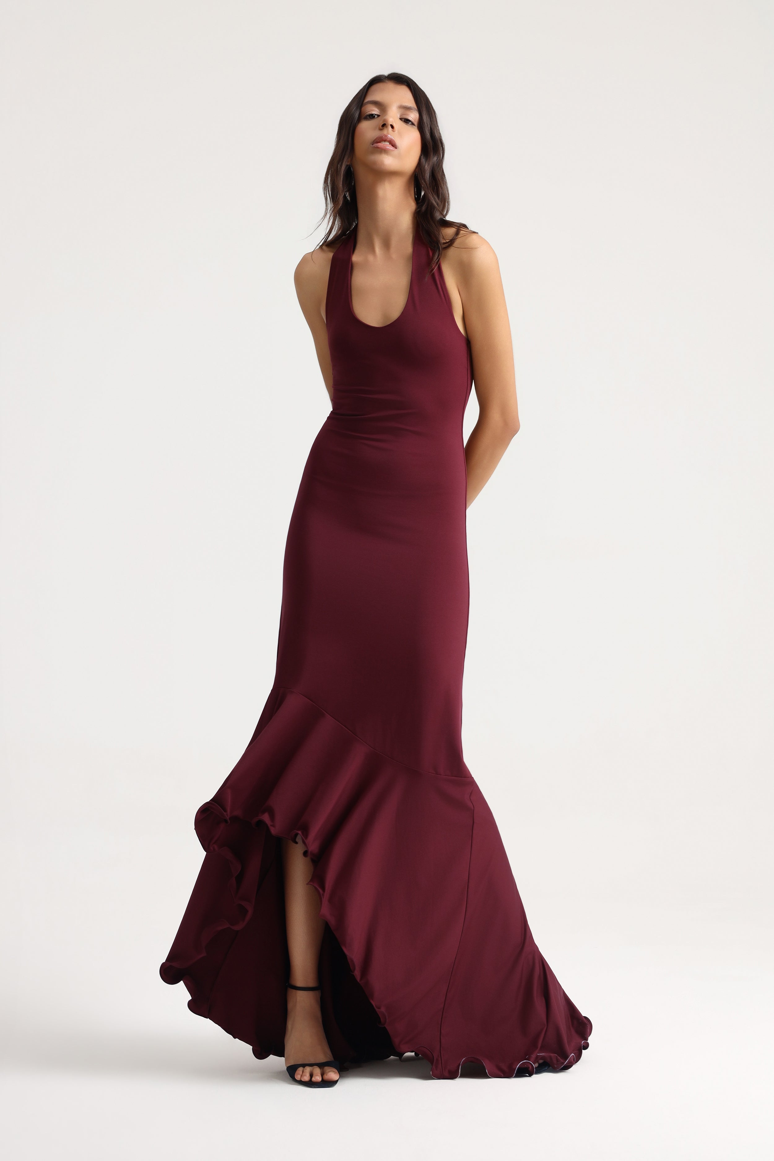Lavinia Burgundy Dress