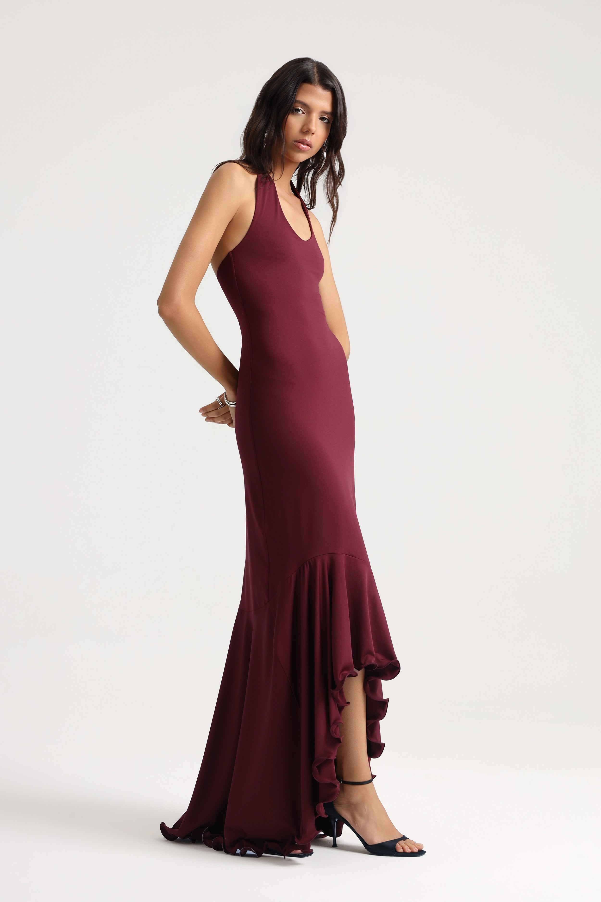 Lavinia Burgundy Dress