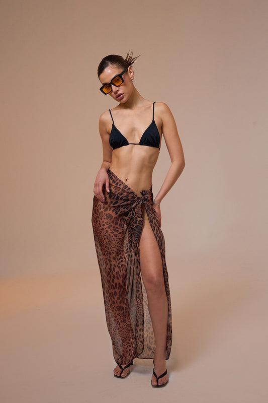 Libra Leopard Printed Pareo