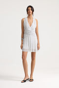 Lyla Polka Dot Drape Mini Dress