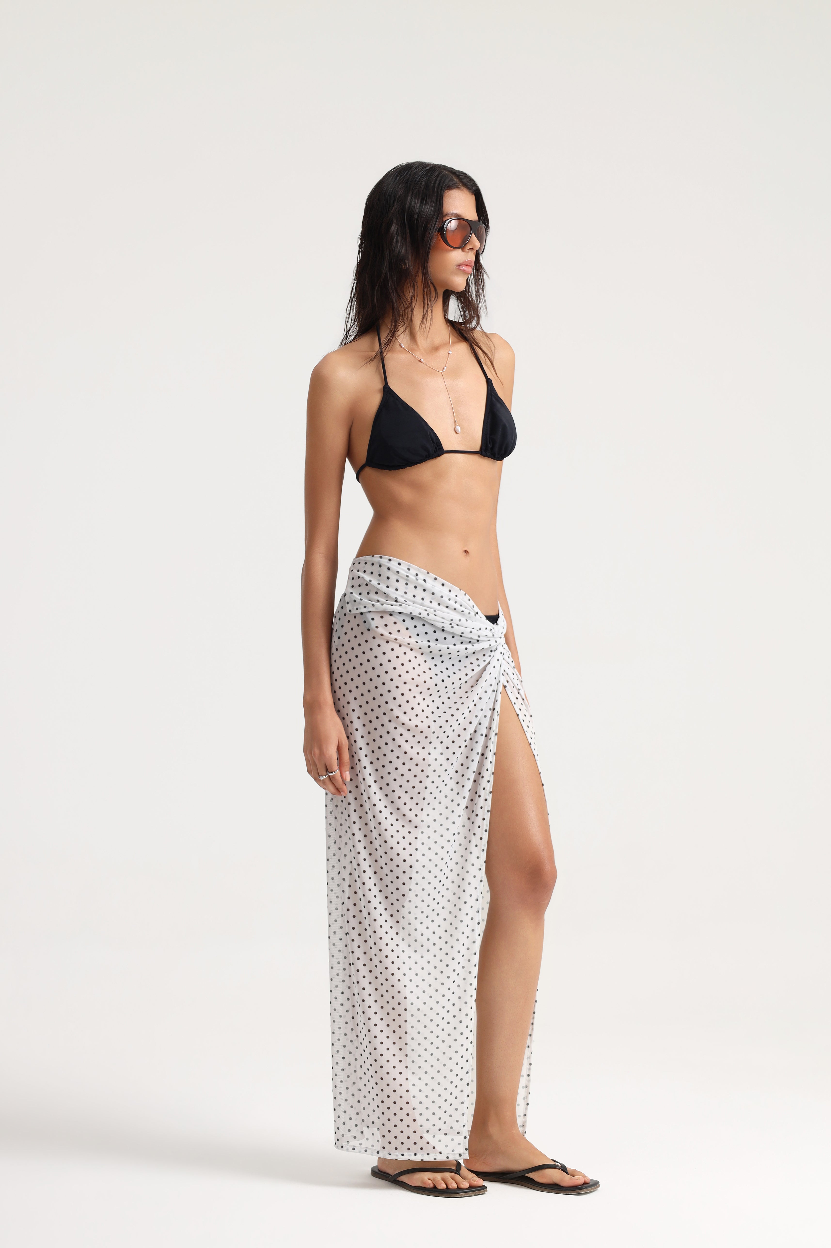 Lysa Polka Dot Beach Skirt