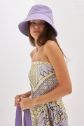 Delphine Purple Towel Bucket Hat
