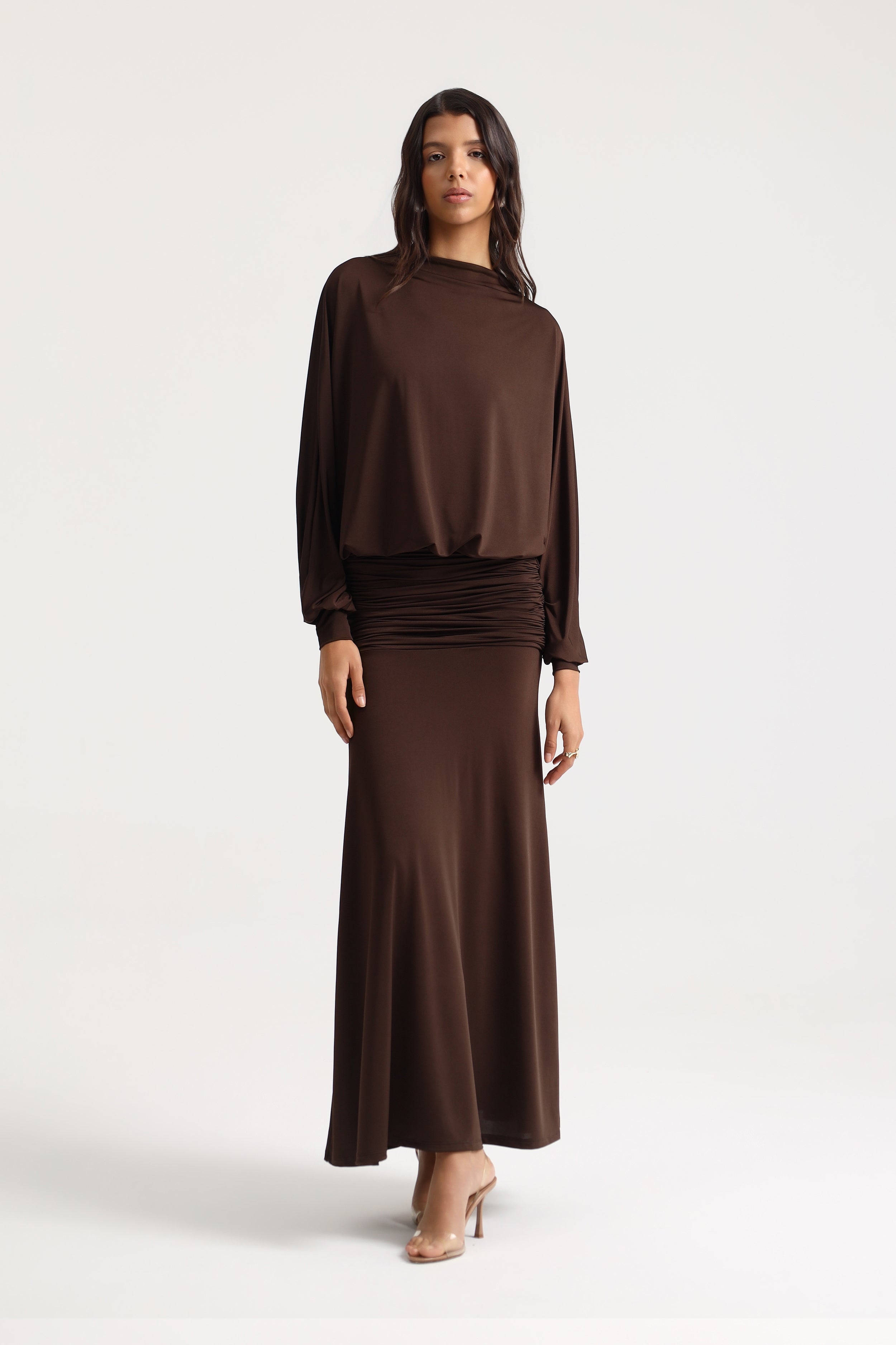 Maelis Draped Maxi Dress