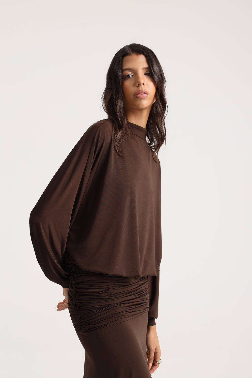 Maelis Drape Maxi Elbise