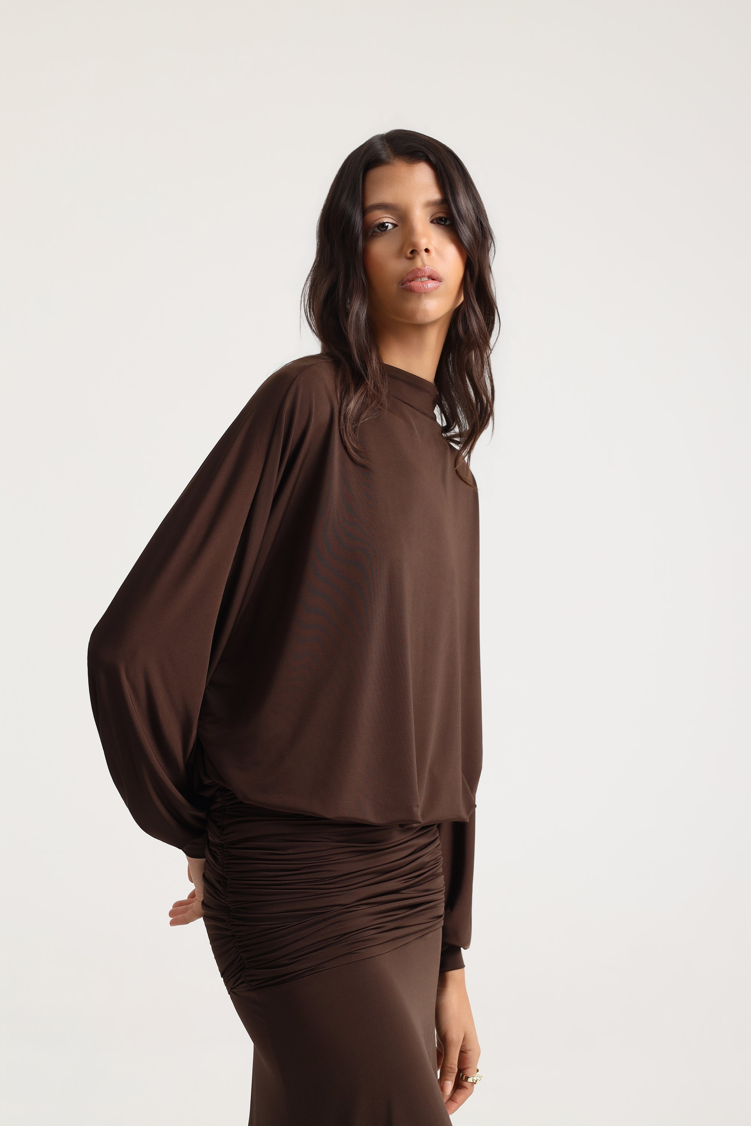 Maelis Draped Maxi Dress
