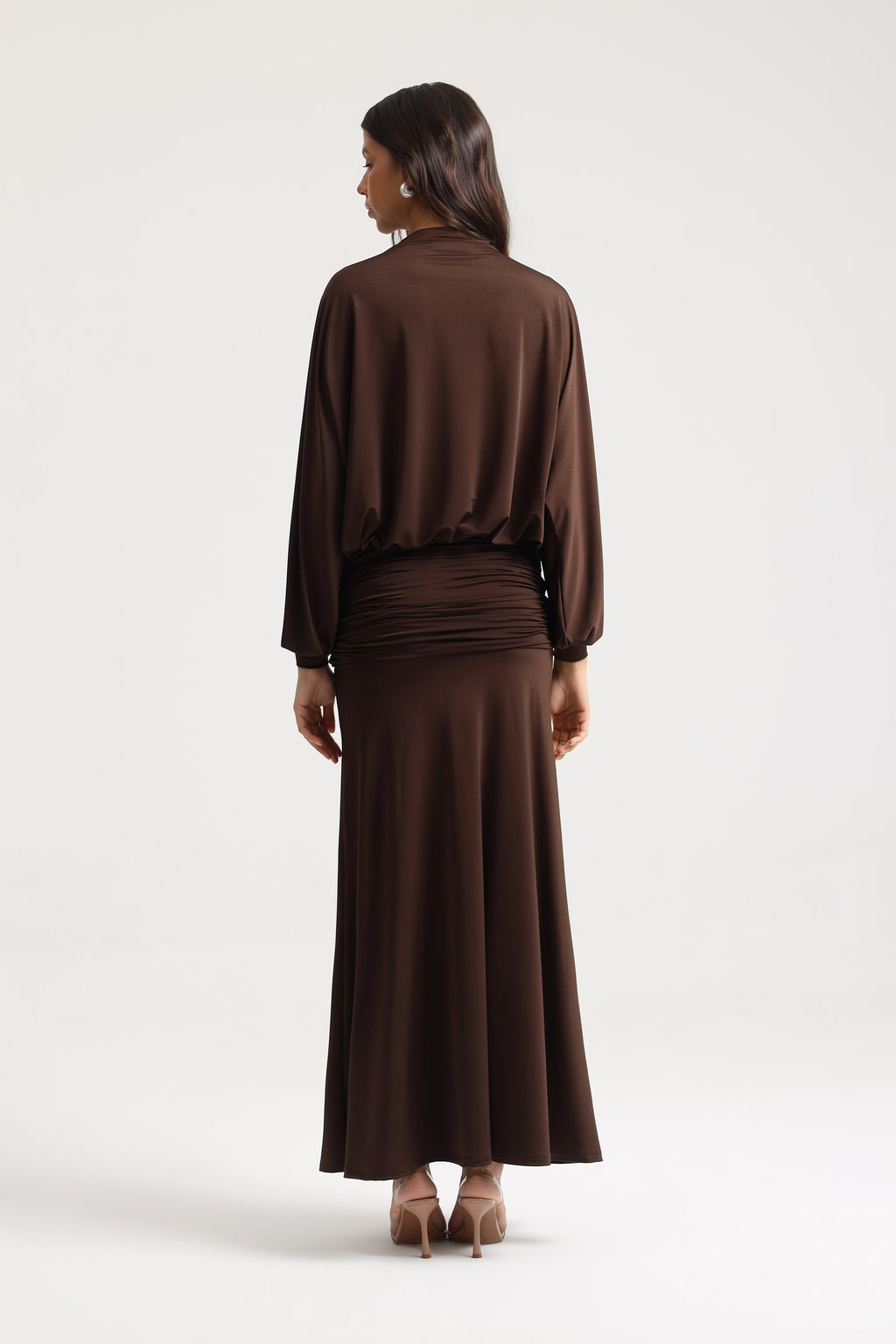 Maelis Drape Maxi Elbise