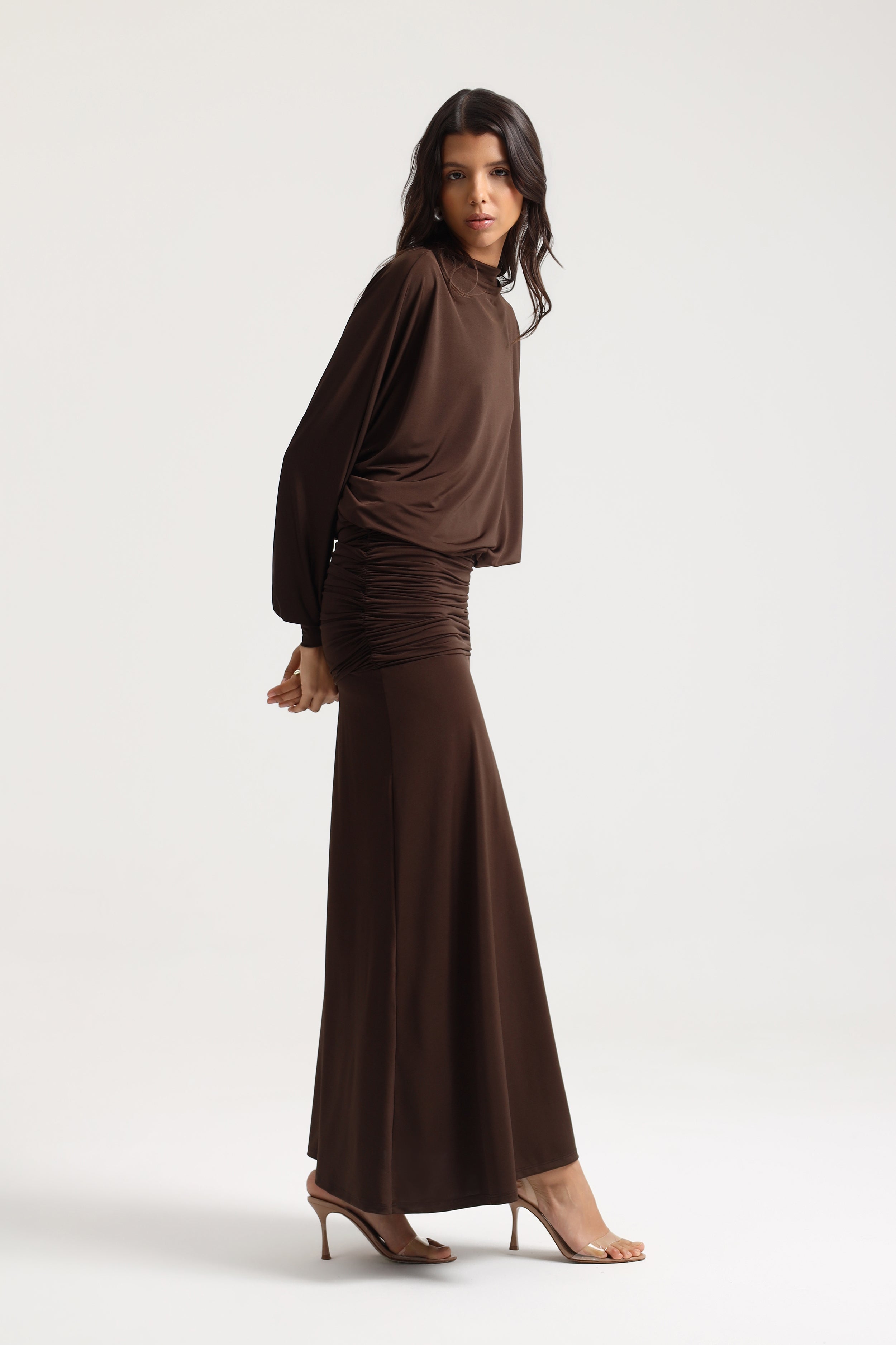 Maelis Draped Maxi Dress