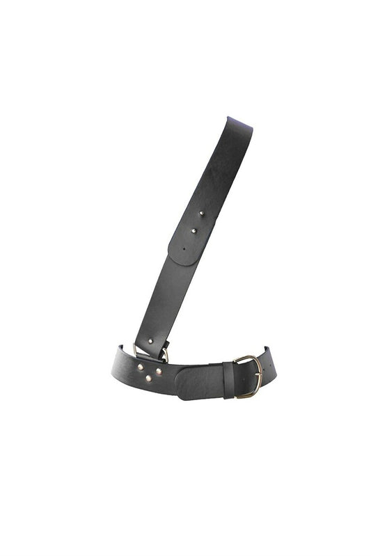 Military Cross Belt (Black)