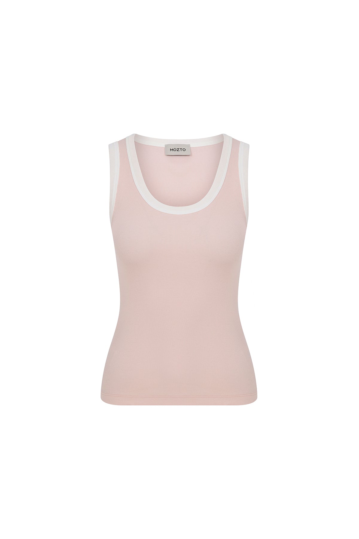 Nomia Pink and White Tank Top