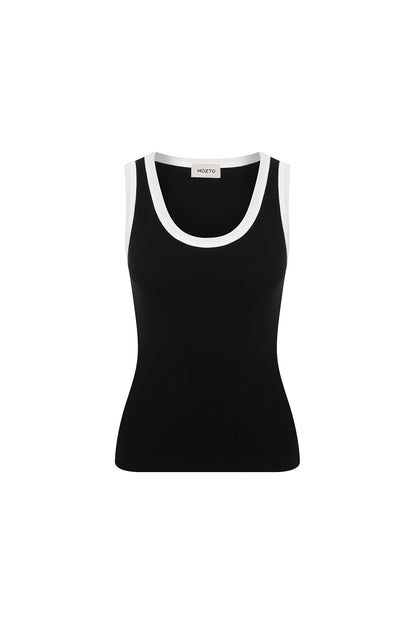 Nomia Black and White Tank Top