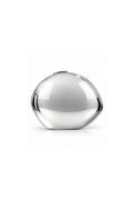 Opela Gümüş Renk Oval Metal Clutch Çanta