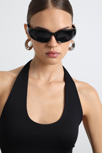 Zyra Halter Yaka Siyah Üst